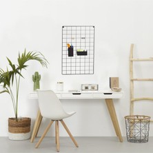 Roomie Home Metal Duvar Panosu Tel Pano Full Aksesuarlı 40X60 Siyah