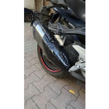 İstanbul Karbon Store Cf Moto 450SR 2li Set Forget Desen Kapak(Ön Far Üstü+Eksoz)