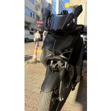İstanbul Karbon Store Xmax Kafa Far Üstü Karbon Kapak( Ön Camı Sabit Modeller Uyumlu 2024-2026 Abs Modeller)