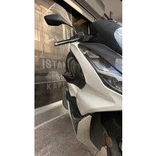 İstanbul Karbon Store Honda Pcx Sag Sol Bacak Koruma Seti Karbon Kapak  2021-2024