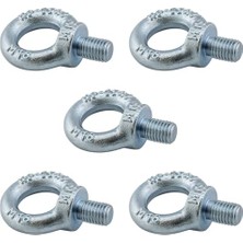 Orevio 10 mm 5 Adet Metal Çelik Aybolt Halka Civata Eye Bolt Civatası Montaj ve Sabitleme Hırdavat Bağlantı