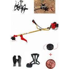 Öm-ka Royal Benzinli Yan Tırpan + Toprak Çapalama Aparatı Set 52 cc 4.6 Hp