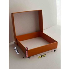 Rass E-Ticaret Karton Kutusu 34*34*5cm 3 Adet Portakal Renk Hediyelik Eşya Kutusu