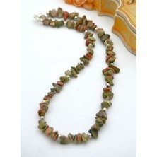 Unakit Doğaltaşlı Kolye - Yesil - Stoneage