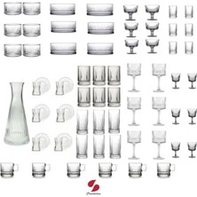 Orevio Elysia 67 Parça Bardak Sunumluk Kokteyl Çerezlik Kadeh ve Kahve Yanı Full Çeyiz Seti TYB2YS44P8F6OGF920