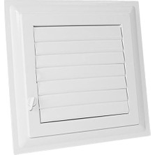 Orevio Plastik Beyaz 40X40 cm Menfez Banyo Wc Tuvalet Havalandırma Panjur