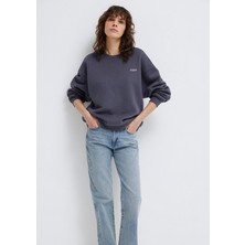 Mavi Logo Baskılı Antrasit Sweatshirt 1S10490-80932