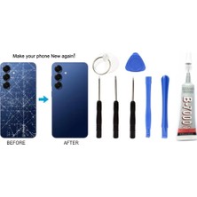 Samsung S25 Uyumlu Batarya Kapağı Kamera Lensli (L
