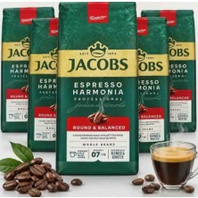 Jacobs Espresso Harmonia Professional 07/10 Çekirdek Kahve 1000 gr x 5 Adet
