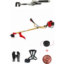 Öm-ka Royal Benzinli Yan Tırpan + Kancalı Silkeleme Hasat Aparatı Set 52 cc 4.6 Hp