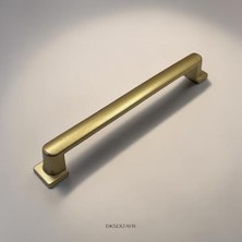 Orevio 5 Adet Mat Altın Dolap Kulpu, 160 Mm, Metal Modern Mobilya Kulpu