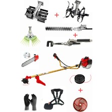 Öm-ka Royal Benzinli Yan Tırpan + Lüx Bahçıvan Set 9 Parça 52 cc 4.6 Hp