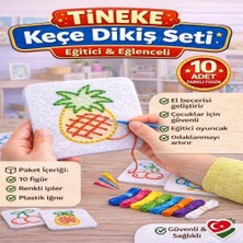 Orevio Keçe'den 10 Adet El Işi Dikiş Kiti Desenli Kolay ve Eğlenceli Hobi Eğitici Öğretici Figür 2