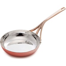 Soy Türkiye Soy 24 cm Gümüş Kaplama Bakır Kızartma Tavası (NT24G)
