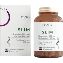 Orevio Slim Bromelain L-Carnitin 60 Vegetable Capsules 872 Mg