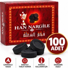 Han Tobacco Çakmakla Yanan Barutlu Nargile Kömürü 100 Adet