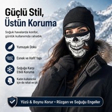S'82 Unisex Kuru Kafa Puro Baskılı Balaklava 1 Adet Tek Beden Viskoz Kask Içi Outdoor Maske