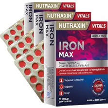 Orevio Demir, C Vitamini, Folik Asit ve B12 Içeren 30 Tablet, 3 Paket
