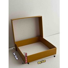 Rass E-Ticaret Karton Kutusu 34*34*5cm 20 Adet Hardal Sarısı Hediyelik Eşya Kutusu