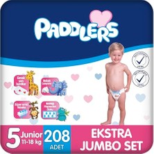 Orevio Bebek Bezi 5 Numara Junior (11-18 Kg) 208 Adet – Ekstra Jumbo Set