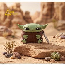 Fmk Airpods 1. ve 2. Nesil Uyumlu Baby Yoda (Grogu) Tasarımlı Silikon Kılıf