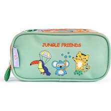 Orevio Jungle Friends Çift Bölmeli Kalem Kutusu