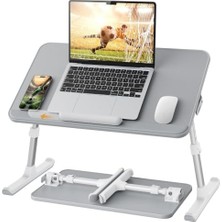 Orevio AL30 Ayarlanabilir Laptop Standı, Ergonomik Tasarım, 17 Inç Uyumlu, Taşınabilir Masa, Gri