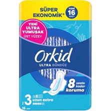 Orevio Ultra Hijyenik Ped Uzun Extra (Boy 3) Süper Ekonomik Paket 16 Adet Ped