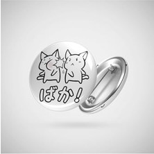 Orevio Kawaii Neko Baka Anime Rozet, 44 mm