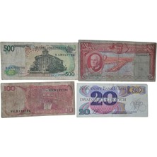 4 Adet Eski Tarihli Yabancı Kağıt Para