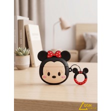 Fmk Airpods 1. ve 2. Nesil Uyumlu Minnie Mouse Tasarımlı Silikon Kılıf