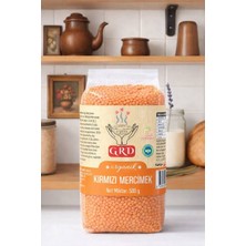 Grd Organik Kırmızı Mercimek 500 G Pestisit Analizli