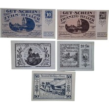 10-20-50 Heller 1920-1921 Çil 5 Adet