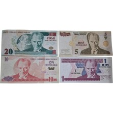 8.emisyon 1-5-10-20 Ytl Lot Çt/ççt
