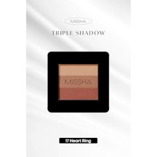 Orevio Yumuşak Dokulu, Dökülme Yapmayan 3 Renkli Göz Farı Triple Shadow No.17 (Heart Ring)
