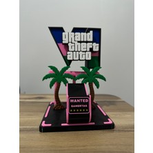 Üçkol Ticaret Gta 6 Temalı Oyun Kolu Standı Ps5 Ps4 Xbox Uyumlu Gamepad Tutucu Masaüstü Aksesuar