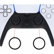 Pop Konsol PS5 DualSense Analog Halka Yüzük PlayStation 5 Kol Accent Ring Dekoratif Yedek Parça 2 Adet Siyah