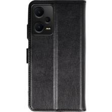 AKM Xiaomi Redmi Note 12 5g Trend S Kapaklı Kılıf - Siyah