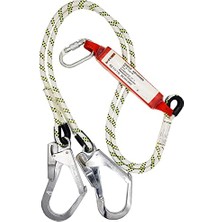 Orevio BADEM10 Safeset Çift Kancalı, Lanyardlı 2 Metre, Kemeri, Şok Tutucu Takımı, Emici Halat Emniyet