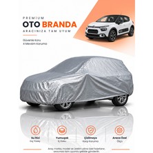 E-BİZ E-Biz Citroen C3 (2024-2026) Suv Uyumlu Araba Brandası Oto Branda Araba Örtüsü Araç Çadırı
