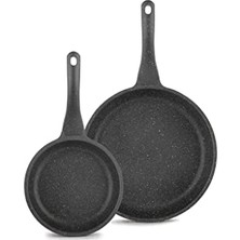 Orevio Focus Döküm Granit 2'li Tava Seti (20 Cm+28 Cm)