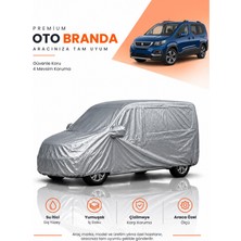 E-BİZ E-Biz Peugeot Rifter K9 (2018-2023) Kombi Uyumlu Araba Brandası Oto Branda Araba Örtüsü Araç Çadırı