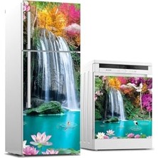 Orevio Buzdolabı ve Bulaşık Makinesi Beyaz Eşya Sticker Kaplama Doğal Şelale