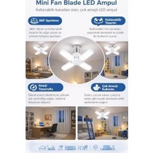 4 Kollu Katlanabilir LED Tavan Ampulü E27 Duy Uyumlu Yüksek Parlaklık Enerji Tasarruflu Modern Tavan Aydınlatma Armatürü Ev Ofis Yatak Odası Salon Içi
