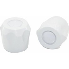 Orevio Radyatör Açma Kapama Volonu, Beyaz Plastik, 2'li Set