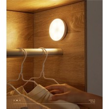 2'li Set Kabin LED Hareket Sensörlü Hero LED Kabin Işığı - 4000K Doğal Beyaz, USB Şarjlı, Mıknatıslı Yapışkanlı Montaj – Dolap Içi, Mutfak, Merdiven V