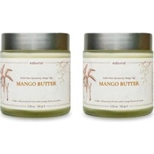 Orevio Mango Yağı, Soğuk Sıkım, Ham, Işlenmemiş, 1. Sınıf Kalite, %100 Raw Virgin Mango Butter, 100 G, 2 Adet