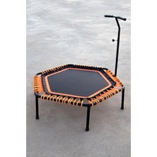 Orevio 135 cm Tutamaçlı Trambolin Siyah, Turuncu