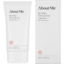 About Me Be Clean Tone Up Sun SPF50+ Pa++++ Ton Eşitleyici Aydınlatıcı Güneş Kremi 50 ml