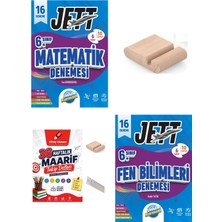 Ünlüler Karması 6.sınıf Matematik Fen 16 Lı Branş Denemesi+Maarif Defteri+Telefon Tutucu